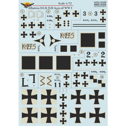 Print Scale Albatros D.I & D.II Aces of WWI