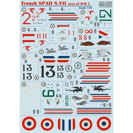 Print Scale French SPAD S.VII Aces