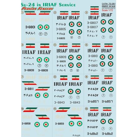Print Scale Su-24 in Iranian service matrica