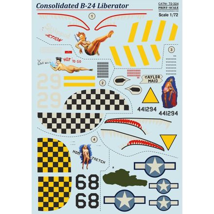 Print Scale Consolidated B-24 Liberator matrica