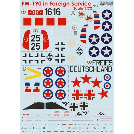 Print Scale Focke-Wulf Fw-190 in Foreign Service Part 2 matrica