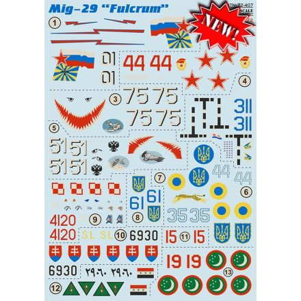 Print Scale Mikoyan MiG-29 "Fulcrum" matrica