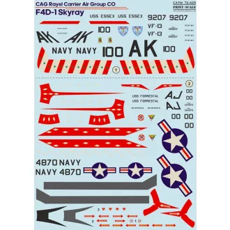 Print Scale F4D-1 Skyray matrica