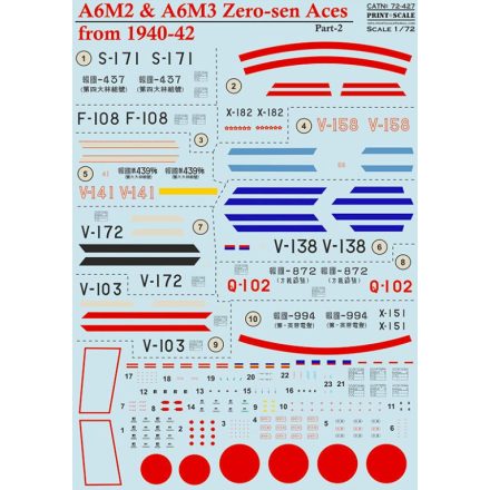 Print Scale A6M Zero-Sen Aces Part 2 matrica