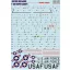 Print Scale F-100 Super Sabre. Technical stencils matrica