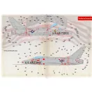 Print Scale F-100 Super Sabre. Technical stencils matrica
