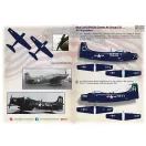 Print Scale Blue CAG SPADS. Carrier Air Group CO AD Skyraiders matrica