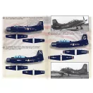 Print Scale Blue CAG SPADS. Carrier Air Group CO AD Skyraiders matrica