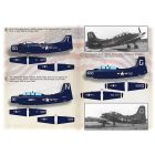 Print Scale Blue CAG SPADS. Carrier Air Group CO AD Skyraiders matrica