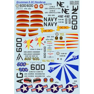   Print Scale Grumman E-2C Hawkeye Part 2 The complete set 1,5 leaf matrica