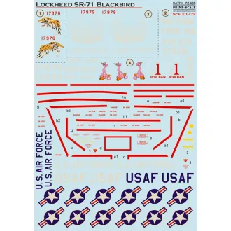 Print Scale Lockheed SR-71 Part 1 matrica