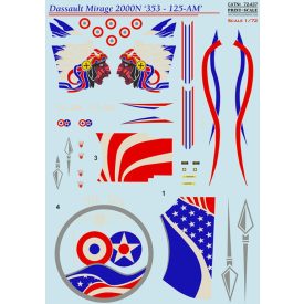 Print Scale Mirage 2000N The complete set 2 leaf matrica