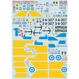 Print Scale Skyhawk in Falkland War Part 2 matrica