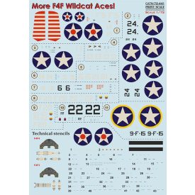  Print Scale F4F Wildcat Aces (with 3D instrumental panel) matrica
