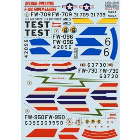 Print Scale Record-Breaking F-100 Super Sabre matrica