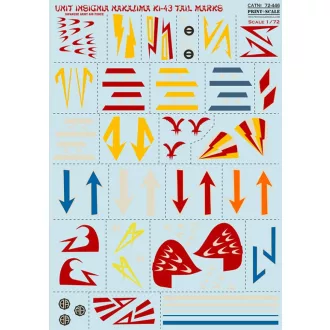 Print Scale Unit Insignia Nakajima Ki-43 Tail marks matrica