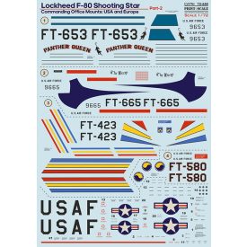 Print Scale Lockheed F-80. USA & Europe Part 2 matrica