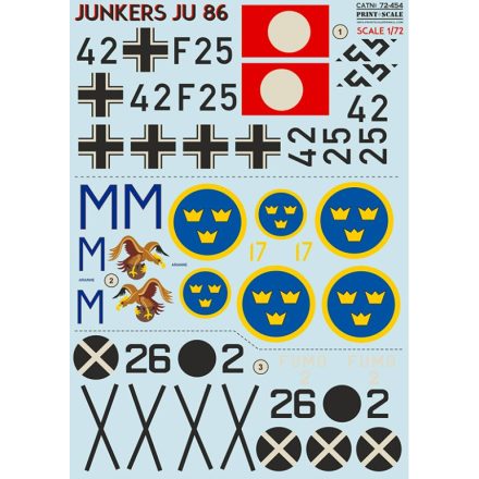 Print Scale Junkers JU 86 matrica