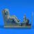 Aerobonus US NAVY WWII Pilot with seat for Vought F4U-1/F4U-2 Corsair (Trumpeter)