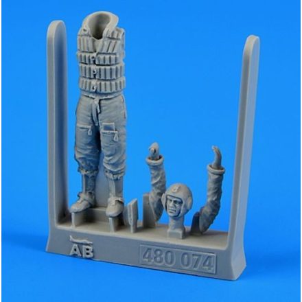 Aerobonus Luftwaffe pilot WWII standing wearing life jacket