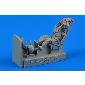   Aerobonus US Navy fighter pilot with ejection seat for fitting inside the cockpit of Vought F-8E/F-8H/F-8J/F-8K Crusader