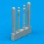 Quickboost Fw 190A-8 gun barrels for Tamiya kit műgyanta repülő kiegészítő