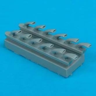   Quickboost Ju 87G Stuka exhausts for Hasegawa kit műgyanta repülő kiegészítő