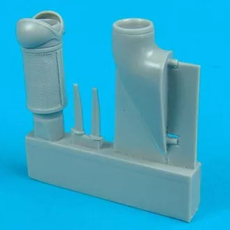  Quickboost Bf 109G-6 dust filter-early model for Hasegawa kit műgyanta repülő kiegészítő