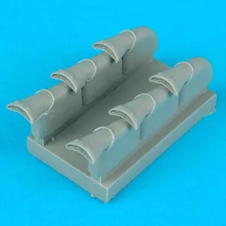   Quickboost Spitfire Mk. V exhaust for Hasegawa kit műgyanta repülő kiegészítő