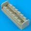 Quickboost Bf 109G/K exhaust for Hasegawa kit műgyanta repülő kiegészítő