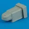 Quickboost Bf 109K gun cover for Hasegawa and Revell kit műgyanta repülő kiegészítő
