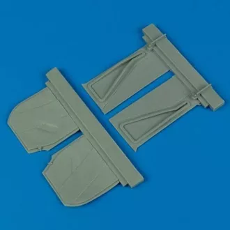   Quickboost P-51B Mustang undercarriage covers for Trumpeter kit műgyanta repülő kiegészítő