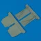 Quickboost P-51B Mustang undercarriage covers for Trumpeter kit műgyanta repülő kiegészítő
