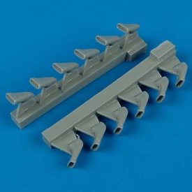   Quickboost Supermarine Spitfire Mk.IX exhaust - fishtail (Hasegawa)