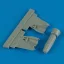 Quickboost MiG-23 Flogger brake chute for Trumpeter műgyanta repülő kiegészítő