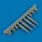 Quickboost Spitfire Mk.IXe gun barrels for Tamiya műgyanta repülő kiegészítő
