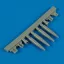 Quickboost Spitfire Mk.IXe gun barrels for Tamiya műgyanta repülő kiegészítő