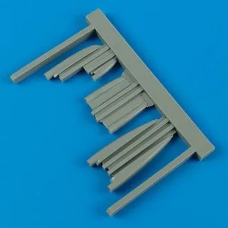   Quickboost MiG-21MF Fishbed J air scoops for TRU műgyanta repülő kiegészítő
