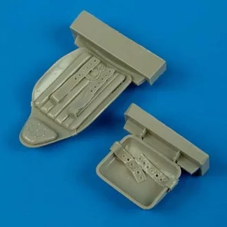   Quickboost MiG-3 seat with safety belts for TRU műgyanta repülő kiegészítő