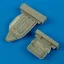 Quickboost MiG-3 seat with safety belts for TRU műgyanta repülő kiegészítő