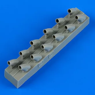   Quickboost P-40E Warhawk exhaust for Hasegawa műgyanta repülő kiegészítő