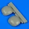 Quickboost Bf 109G-6 correct gun bulges for Revell műgyanta repülő kiegészítő