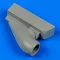 Quickboost Bf 109G-6 correct air intake for Revell műgyanta repülő kiegészítő