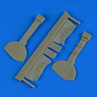   Quickboost A6M5c Zero Type 52 undercarriage covers for Hasegawa műgyanta repülő kiegészítő