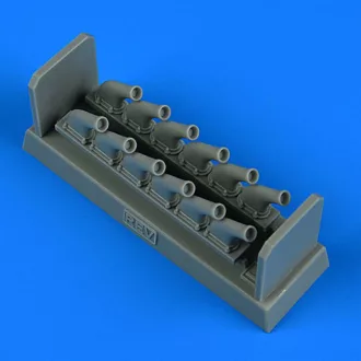   Quickboost P-51D Mustang exhaust f. Revell műgyanta repülő kiegészítő