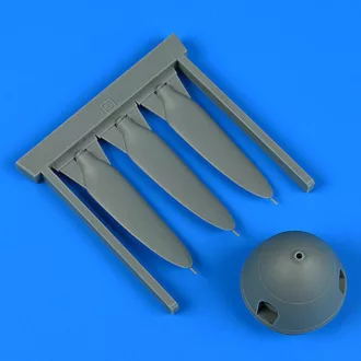   Quickboost Bf 109G propeller for Hasegawa műgyanta repülő kiegészítő