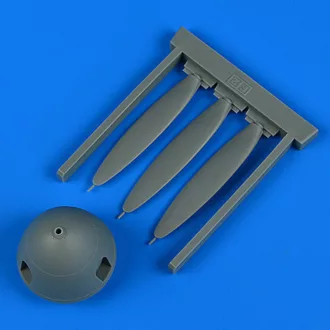   Quickboost Bf 109F-2 propeller for Revell/Hasegawa műgyanta repülő kiegészítő