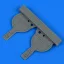 Quickboost Bf 108 undercarriage covers for Eduard műgyanta repülő kiegészítő