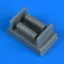 Quickboost Messerschmitt Bf-108 oil radiators (Eduard)