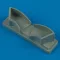 Quickboost P-47 Thunderbolt intercooler exhaust műgyanta repülő kiegészítő